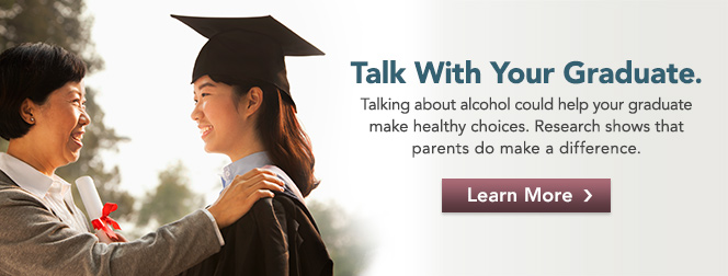  Parents talk with your grads about alcohol