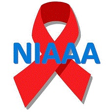 NIAAA ribbon logo HIV AIDS