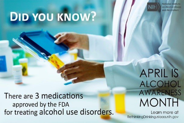 April is Alcohol Awareness month graphic