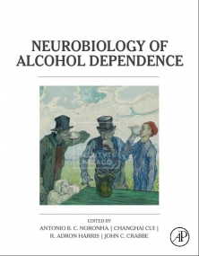 Photo of book cover titled Neurobiology of Alcohol Dependence.
