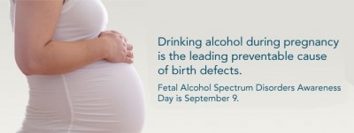 Image of the mother drinks alcohol during pregnancy